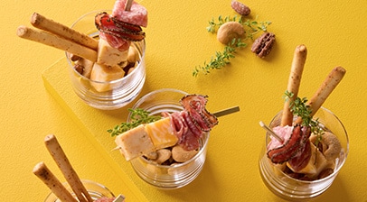 Meat Cheese Shot Glasses