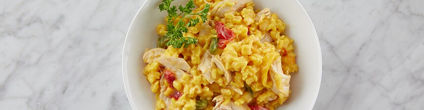 Slow Cooker Cheesy Rice and Chicken