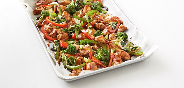 One Pan Vegetable and Chicken Stir-Fry