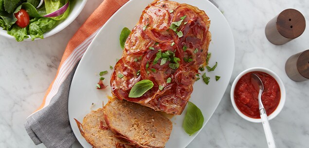 Italian Meatloaf Wrapped in Pancetta