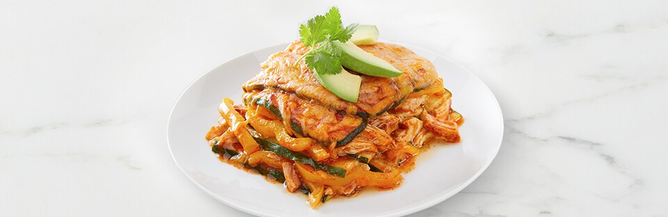 Keto Zucchini Enchilada Bake