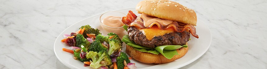 Bacon Cheeseburgers with Spicy Mayo Recipe