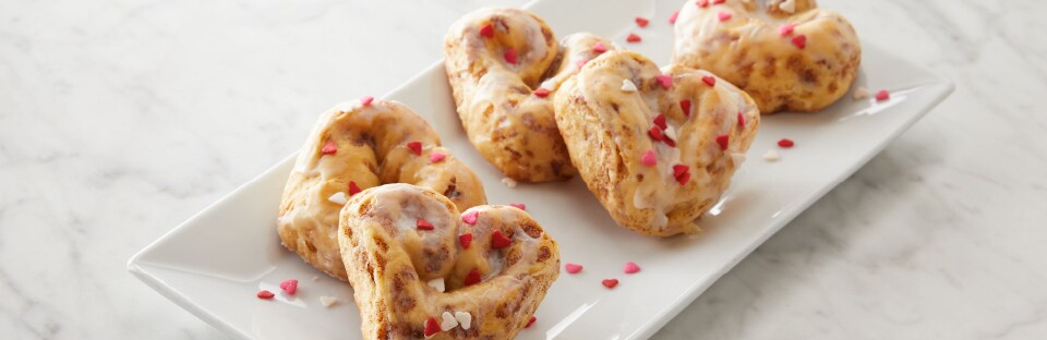 Easy Heart Cinnamon Rolls