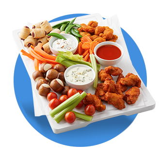 Chicken Wing Snack Board Recipe Image