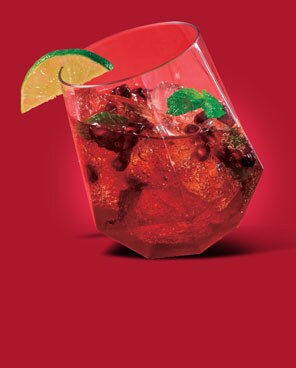 ginger-pom mocktail