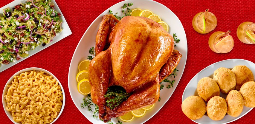 Turkey Thanksgiving dinner table
