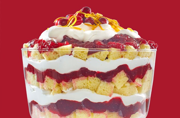 cranberry-orange holiday trifle