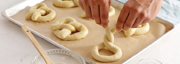 Homemade pretzels