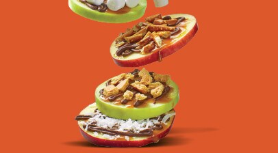 Caramel apple nachos