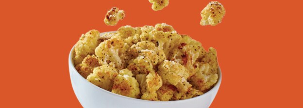 Bowl of cooked cauliflower
