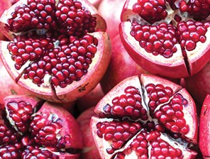 Open pomegranates