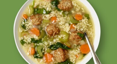 bowl of soup with spoon