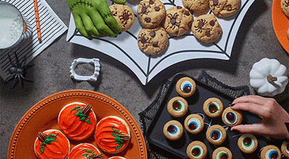 pumpkin cookies on a plate