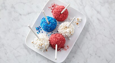 Red White & Blue Ice Cream Pops Recipe