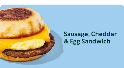 Sausage Cheddar & Egg Sandwich 