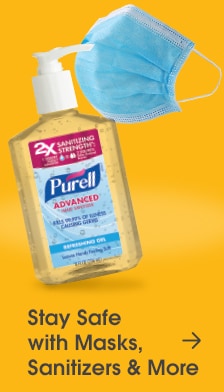 Stay Safe with Masks, Sanitizers and More