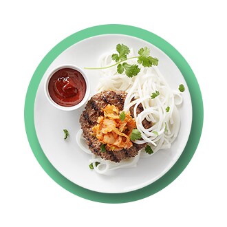 Summer2020 Asian Fusion Burgers with Gochujang Ketchup Recipe