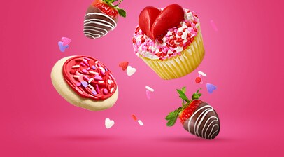 Shop treats like iced cookies and cupcakes.