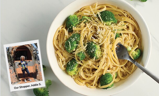 Spinach Pasta with Broccoli