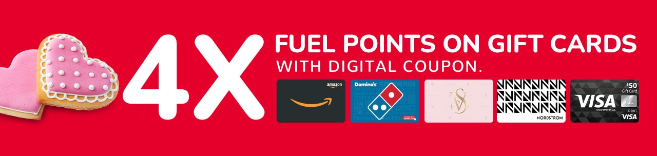 4X Fuel Points on Gift Cards