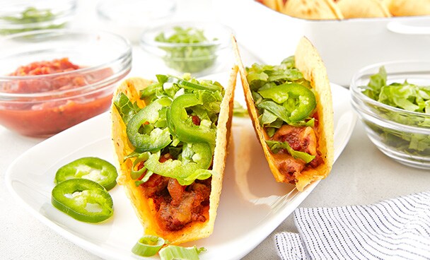 Oven-Baked Cheesy Beef Tacos