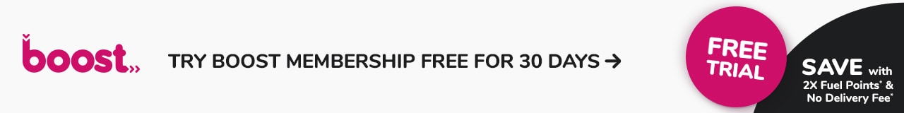 Try Boost membership free for 30 days 
