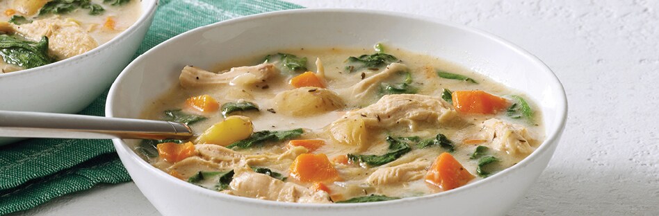 Creamy Chicken and Spinach Soup
